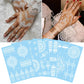 Temporary White Henna Sticker Tattoos
